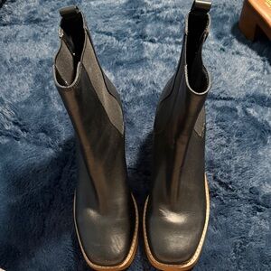 Sleek Black Marc Fisher Ankle Booties